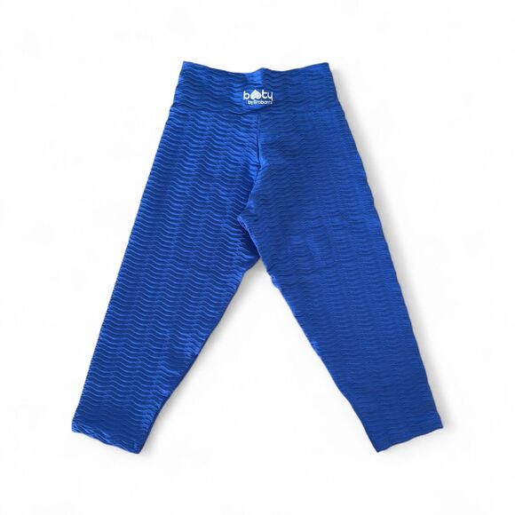 Booty By Brabants Blue Capri Length Croco Leggings - One Size - Picture 2 of 5